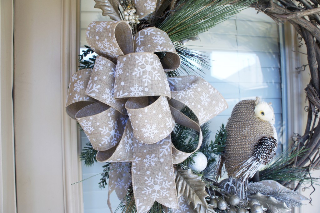 winter, woodland theme, winter woodland wreath, snow owls, snowflakes, diy, craft, wreath, our messy table