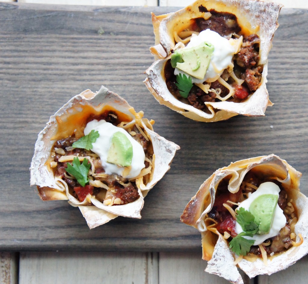 ground beef taco cups 