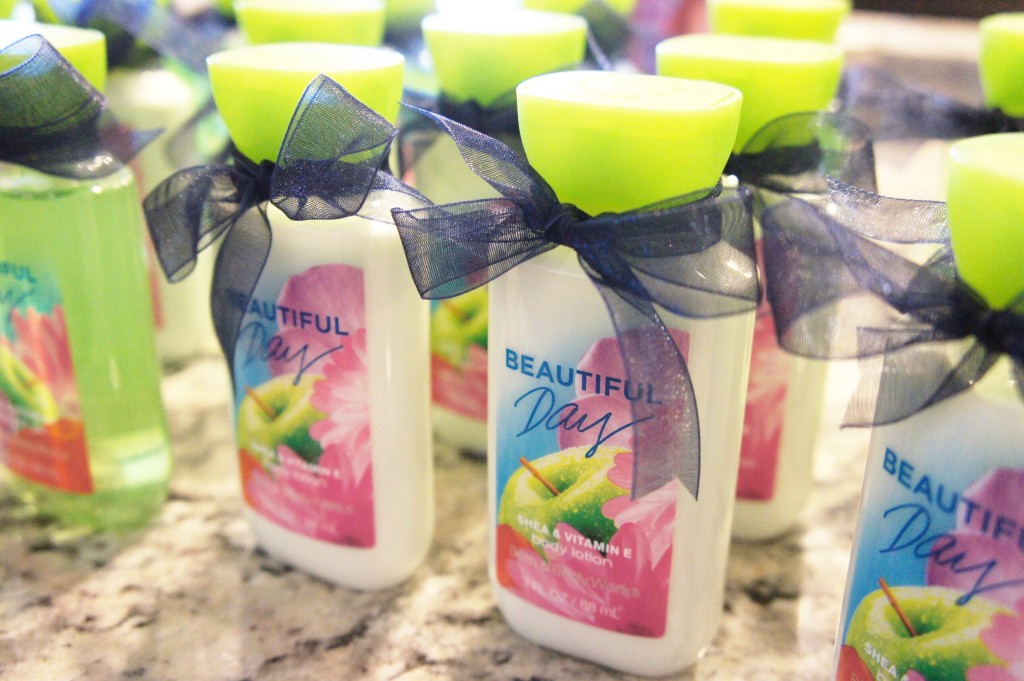 bridal shower, shower favors, guests 