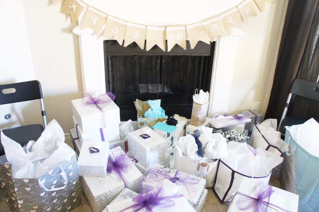 bridal shower gift table