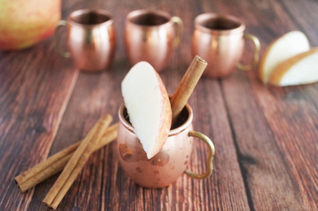 Apple Cider Moscow Mule Shots & Best Drink Recipes of 2016, 2016, cocktails, best drink recipes of 2016, best cocktails of 2016, moscow mule, apple cider, apple cider moscow mule, shot, 