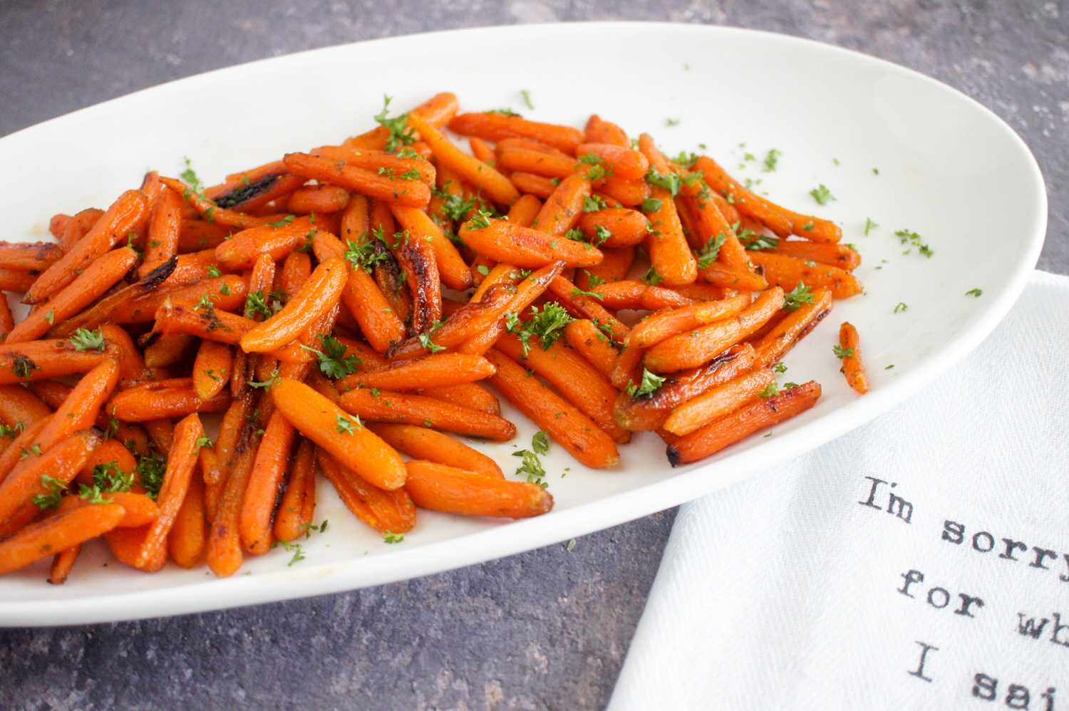 honey glazed carrots, roasted carrots, side dish, carrot recipe, quick recipe, 