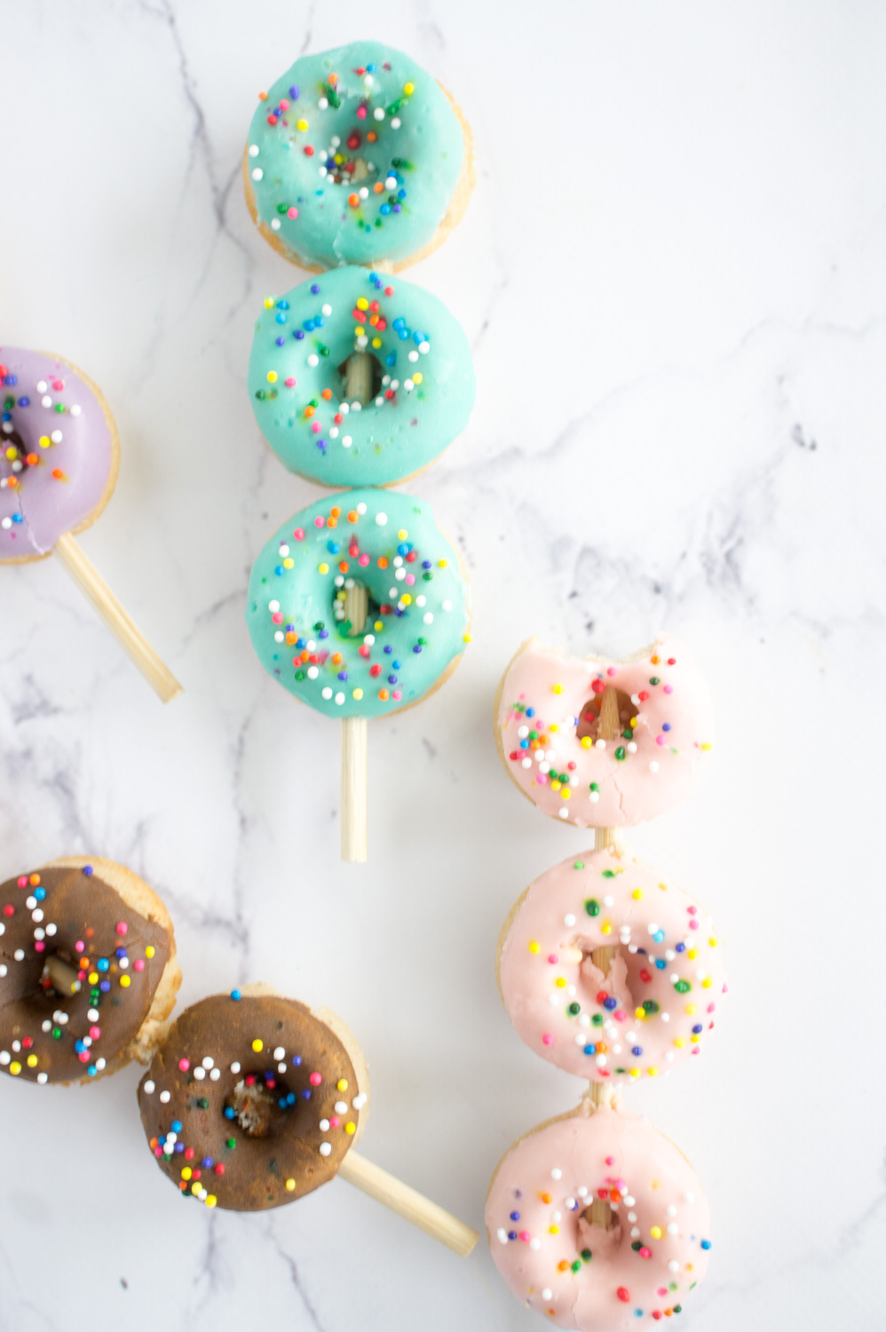 mini donut kabobs, donuts, mini donuts, cake donuts, brunch, recipe, dessert, sweet treats, 